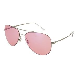 GUCCI Aviator Sunglasses  Frame: Silver Lens: Rose